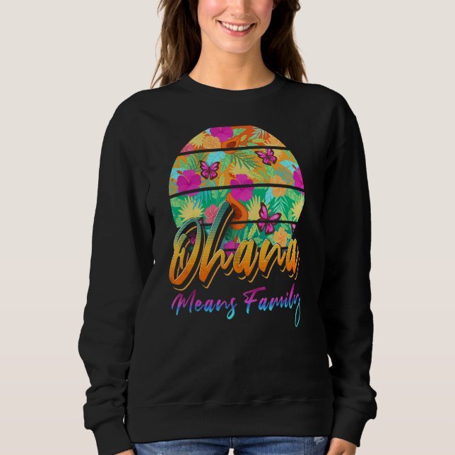 Sudadera Familia Ohana de Hawái (Anverso)