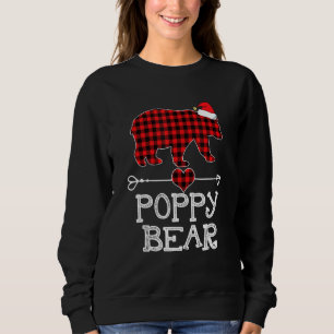Sudadera Familia Pajama de oso de amapola roja