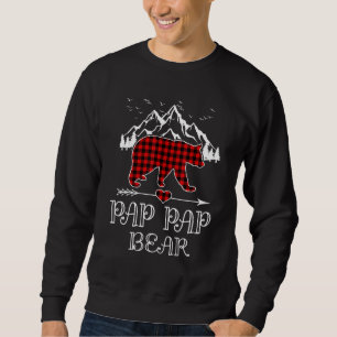 Sudadera Familia Pajama de Papanicolau Pap Red Plaid