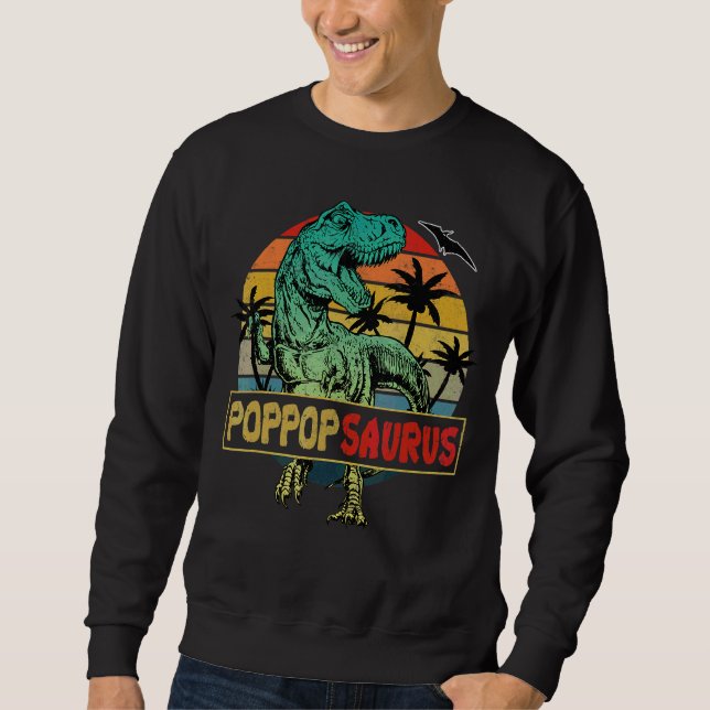 Sudadera Familia Poppopsaurus Rex Dinosaur (Anverso)