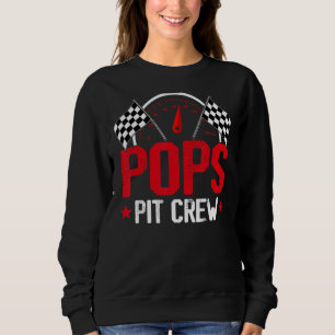 Sudadera Familia Pops Pit Crew Race Car Birday Party Carrer