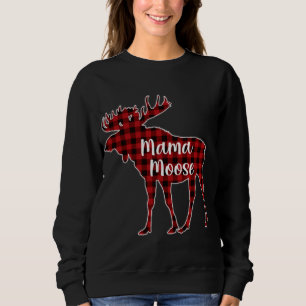 Sudadera Familia Red Plaid Mama Moose Buffalo Matanza Pajam