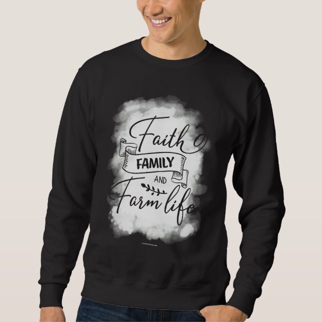 Sudadera Familia religiosa Granja Biblia cristiana versus r (Anverso)
