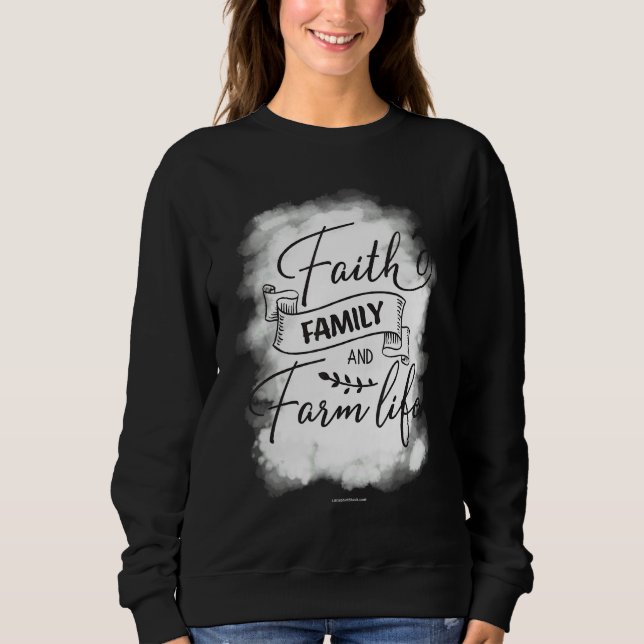 Sudadera Familia religiosa Granja Biblia cristiana versus r (Anverso)