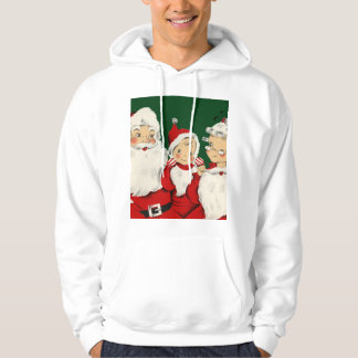 Sudadera Familia Retro Santa de Mitad de Siglo – Kitsch Cla