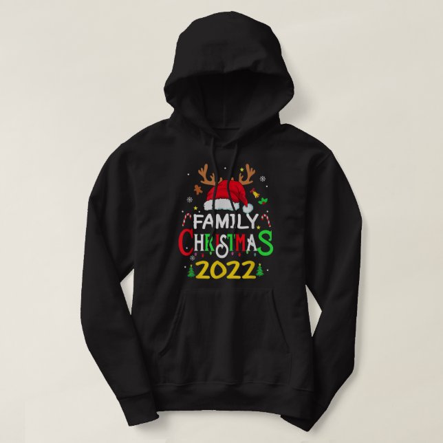 Sudadera Family Christmas 2022 Squad Santa Matching Reindee (Diseño del anverso)