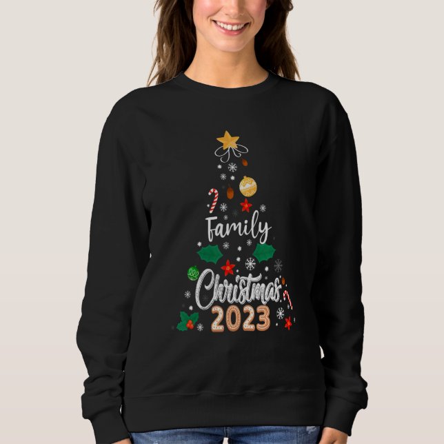 Sudadera Family Christmas 2023 Matching  Squad Santa Elf  6 (Anverso)
