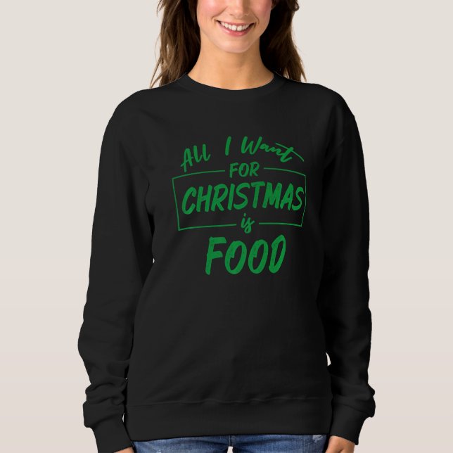 Sudadera Family Christmas Pajama Saying For Holiday Food    (Anverso)