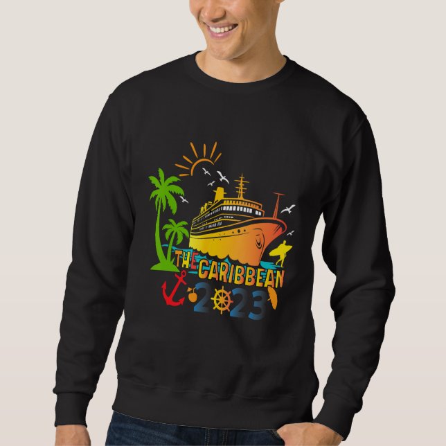Sudadera Family Cruise Caribbean 2023 Summer Matching Cruis (Anverso)