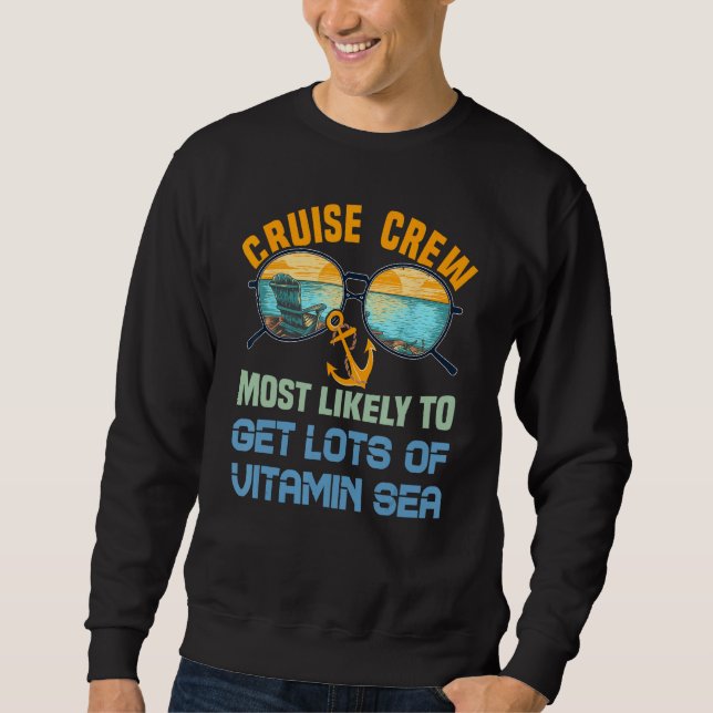 Sudadera Family Cruise Crew Most Likely To Get Lost Of Vita (Anverso)