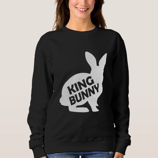 Sudadera Family Easter King Bunny Matching Couple Group (Anverso)
