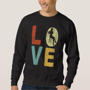 Sudadera Famosa jugadora de flauta flauta amor flautista re