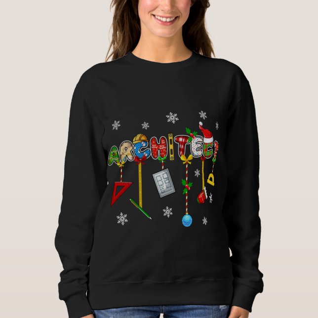 Sudadera Famoso arquitecto Navidades Holiday Pajamas Xmas G (Anverso)