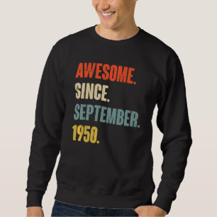 Sudadera Famoso cumpleaños número 72 años desde setiembre