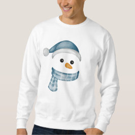 Sudadera Famoso Snowman Face feliz Feliz Navidad