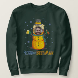 Sudadera Famosos Navidades de Frosty Beer Man Personalizado