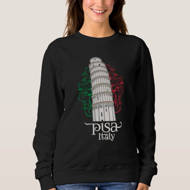 Sudadera Famous Italian Landmark Leaning Tower of Pisa (Anverso)