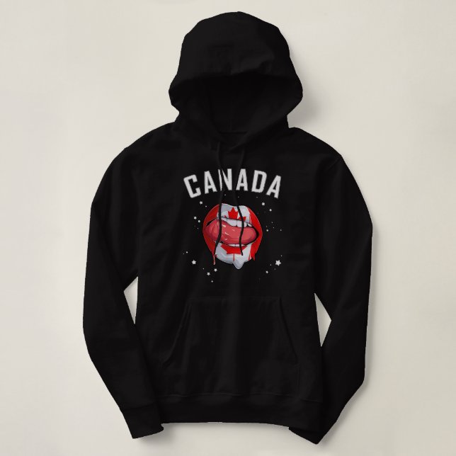 Sudadera Fan canadiense del equipo deportivo de fútbol de C (Diseño del anverso)