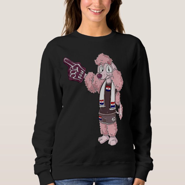 Sudadera Fan Poodle Croatia (Anverso)