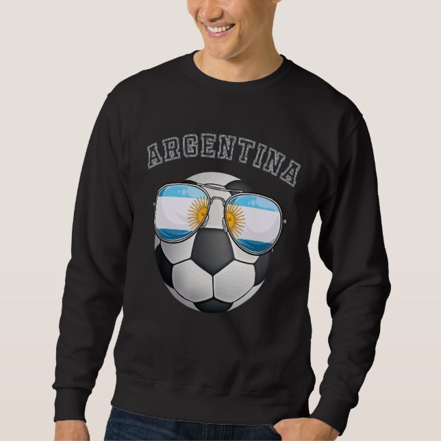 Sudadera Fanático argentino Sunglass (Anverso)
