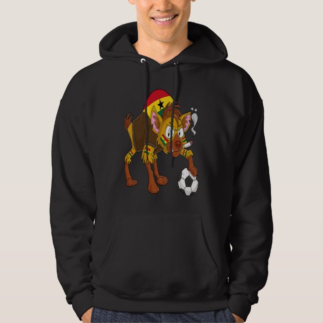 Sudadera Fanático de la hiena Ghana (Anverso)