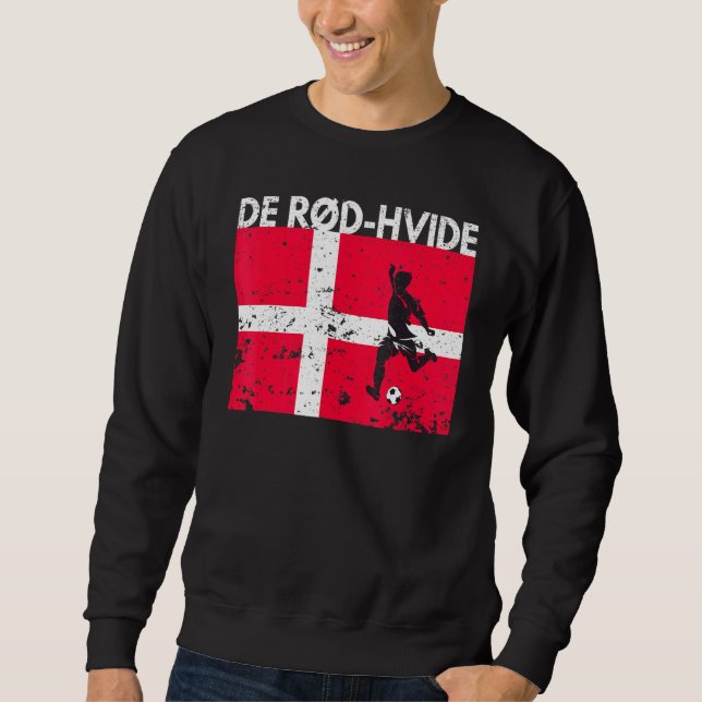 Sudadera Fanático De La Selección De Fútbol De Dinamarca Fa (Anverso)