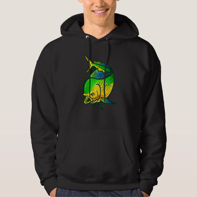 Sudadera Fanático de pescadores de Dorado Mahi Mahi (Anverso)
