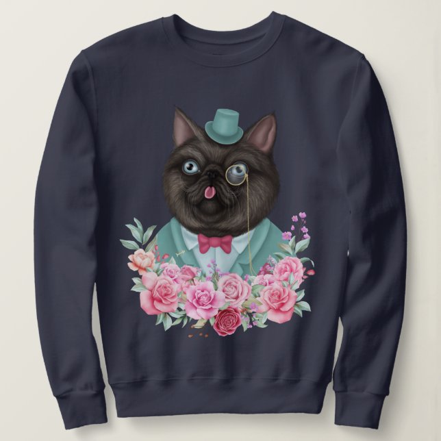 Sudadera Fancy Cat (Anverso del diseño)