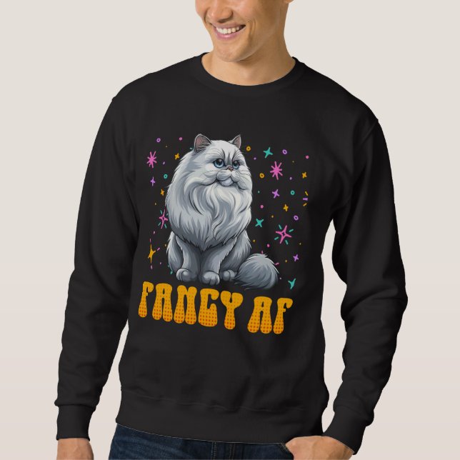 Sudadera FANCY FANCY AF Graciosos Gatos Persianos (Anverso)