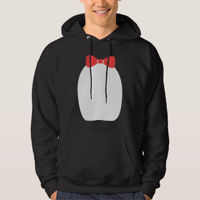 Sudadera Fancy Penguin Bow Tie Halloween Costume (Anverso)