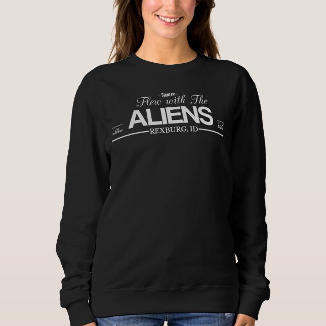 Sudadera Fancy Stanley Flew with the Aliens (Anverso)