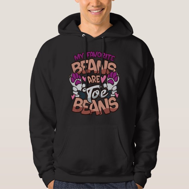 Sudadera Fandom de Fursona Peluda Mis Frijoles Favoritos so (Anverso)