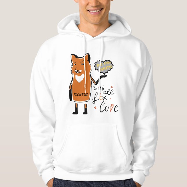 Sudadera Fanny Fox Aovers Con Todo El Costum De Amor Nombre (Anverso)