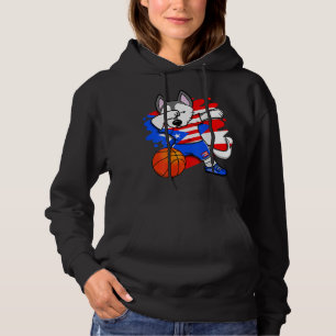 Sudadera Fans de baloncesto de Dabbing Husky Puerto Rico Je