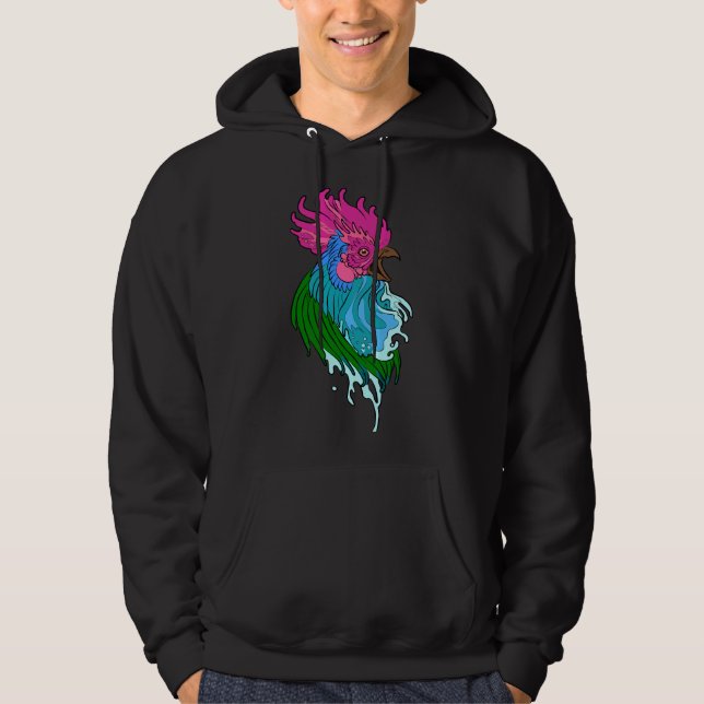 Sudadera Fantasía de pollo acuático (Anverso)