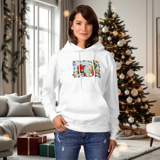 Sudadera Fantasía del Dragón Rojo rubio de los navidades (Subido por el creador)
