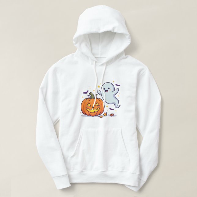 Sudadera Fantasma Adorable (Diseño del anverso)