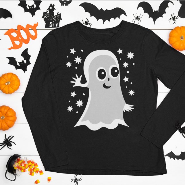 Sudadera Fantasma amistosa de Halloween con trucos o trucos (Subido por el creador)