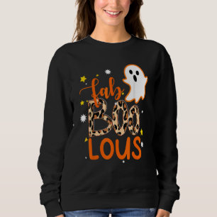 Sudadera Fantasma Boo Lindo Halloween Fab-Boo Louso Leopard