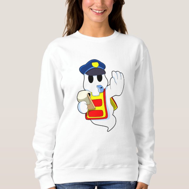 Sudadera Fantasma como oficial de policía con silbato (Anverso)