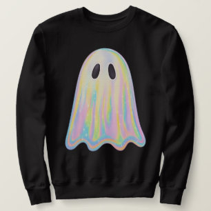 Sudadera Fantasma de Arcoíris Pastel Adorable   Espeluznant