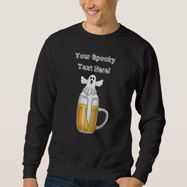 Sudadera Fantasma de Cerveza Espeluznante (Anverso)