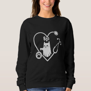 Sudadera Fantasma De Gato Fantasma Veterinario Técnico De V