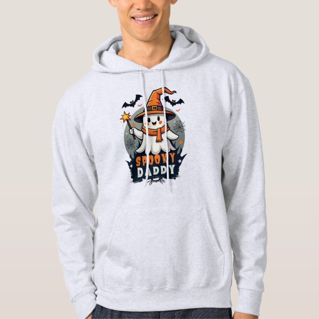 Sudadera Fantasma de Halloween con Gorra de brujas (Anverso)