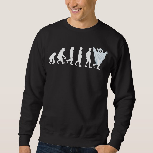 Sudadera Fantasma de Halloween  Evolución de Fantasma  Disf (Anverso)