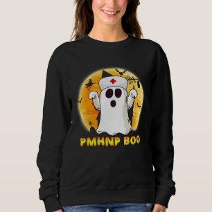 Sudadera Fantasma de Halloween PMHNP Boo Enfermera Enfermer