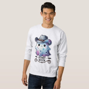 Sudadera Fantasma de Vaquero Adorable Howdy Ween Halloween