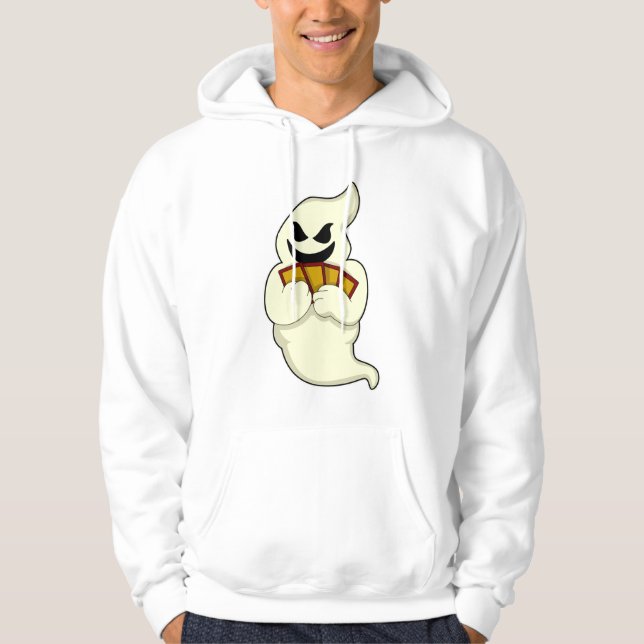 Sudadera Fantasma en el póker con tarjetas de póker (Anverso)