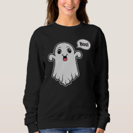 Sudadera Fantasma Feliz Diciendo Boo Halloween Espeluznante