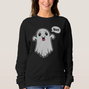 Sudadera Fantasma Feliz Diciendo Boo Halloween Espeluznante